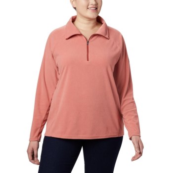 Columbia Glacial IV 1/2 Zip Plus Size, Sudaderas Coral Oscuro Para Mujer | 734681-GLY